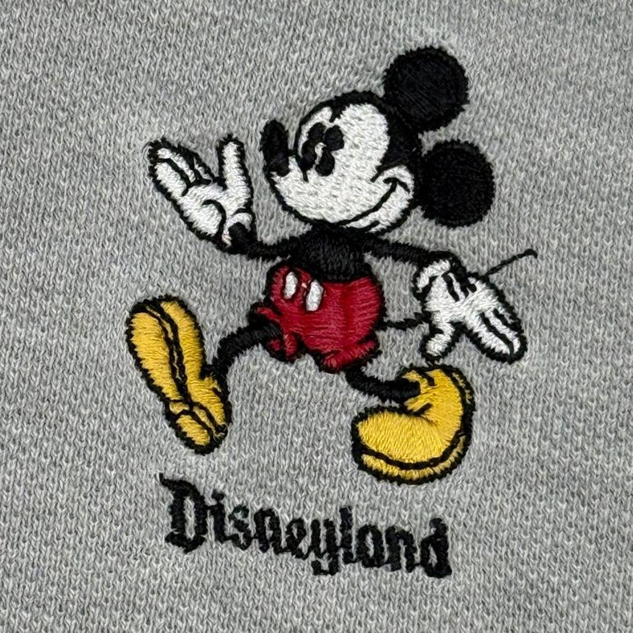 Vintage 00s Disneyland Mickey Grey Polo Shirt (S)