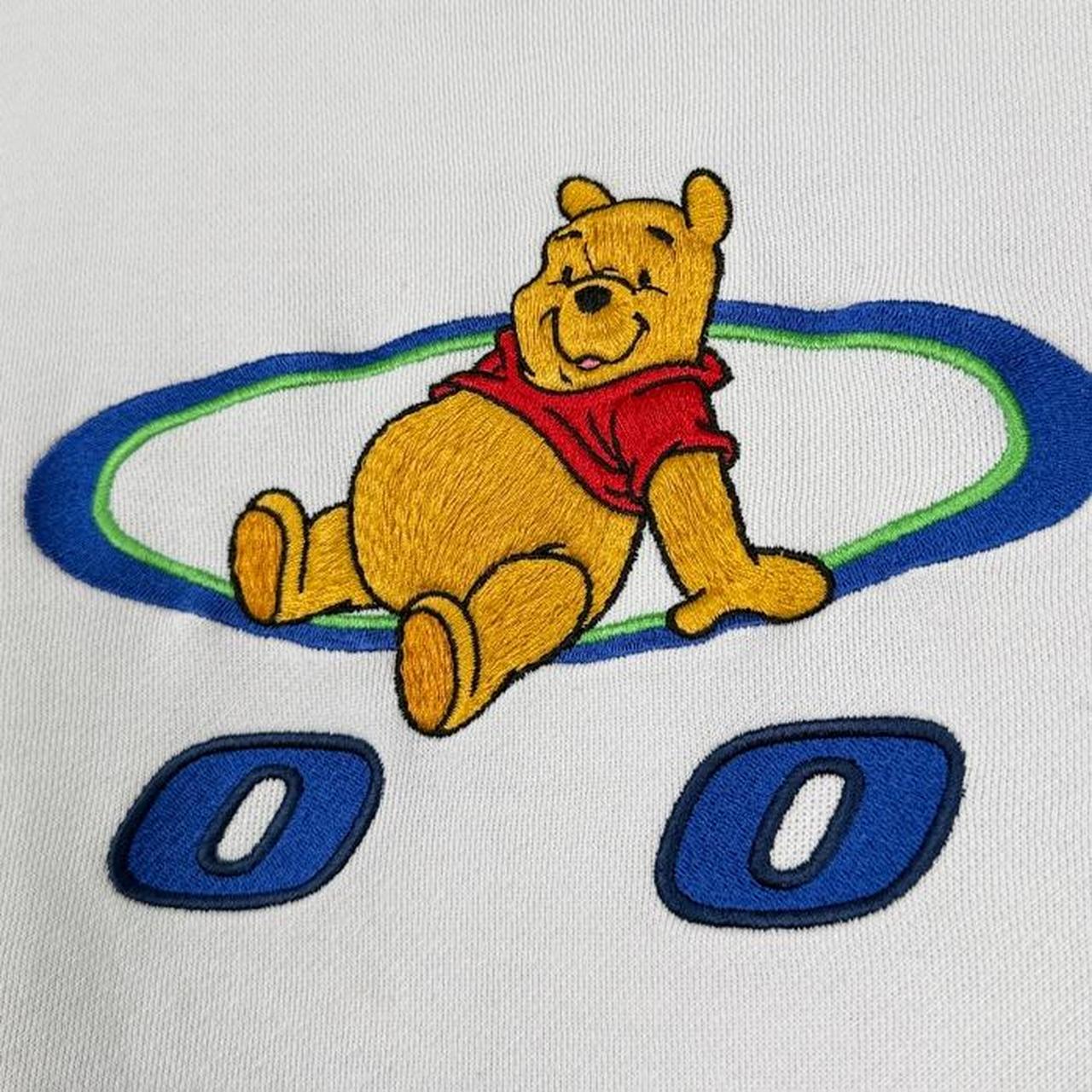 Vintage 00s Winnie the Pooh Spell Out Color Block Disney Sweatshirt (L)