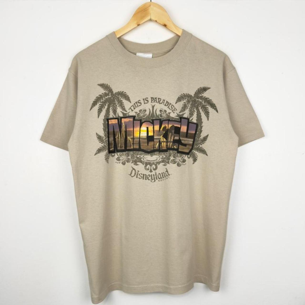 Disneyland Resort Paradise Mickey Mouse Beach 2000s T Shirt (M)