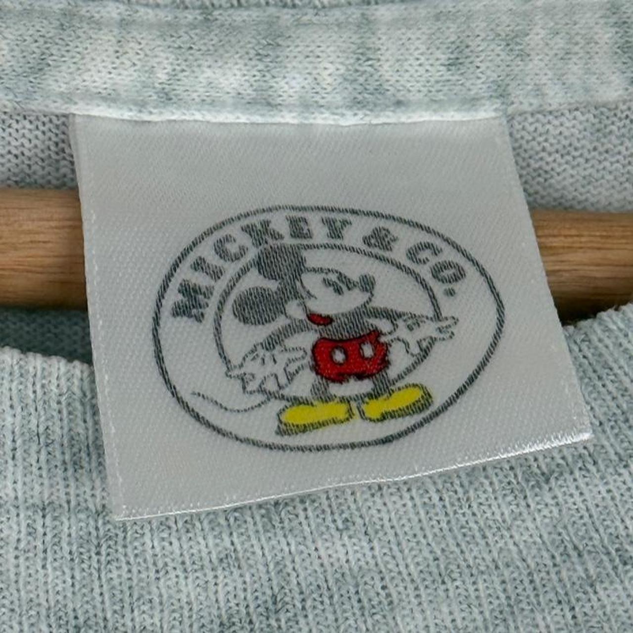 Vintage 90s Sitting Mickey Mouse Grey T Shirt (XL)