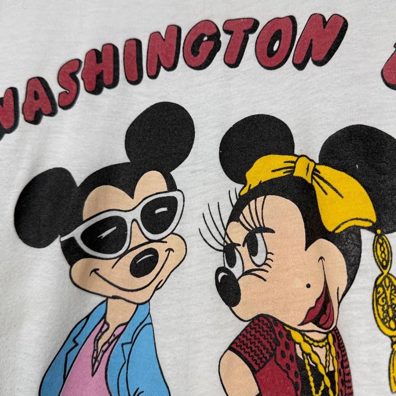 Vintage 80s Mickey & Minnie Mouse Washington D.C. White T Shirt (XS)