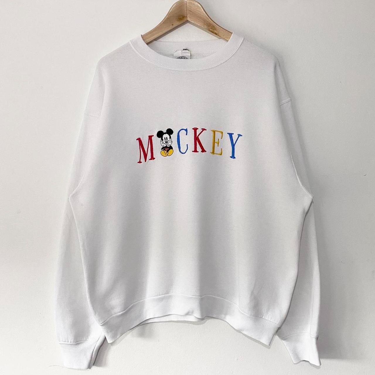 Vintage Mickey Embroidered 90s Sweatshirt (L)