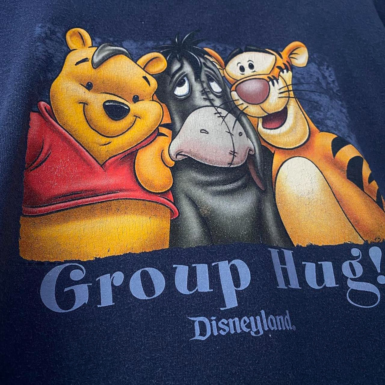 Disneyland Pooh & Friends Group Hug 00s T Shirt (L)