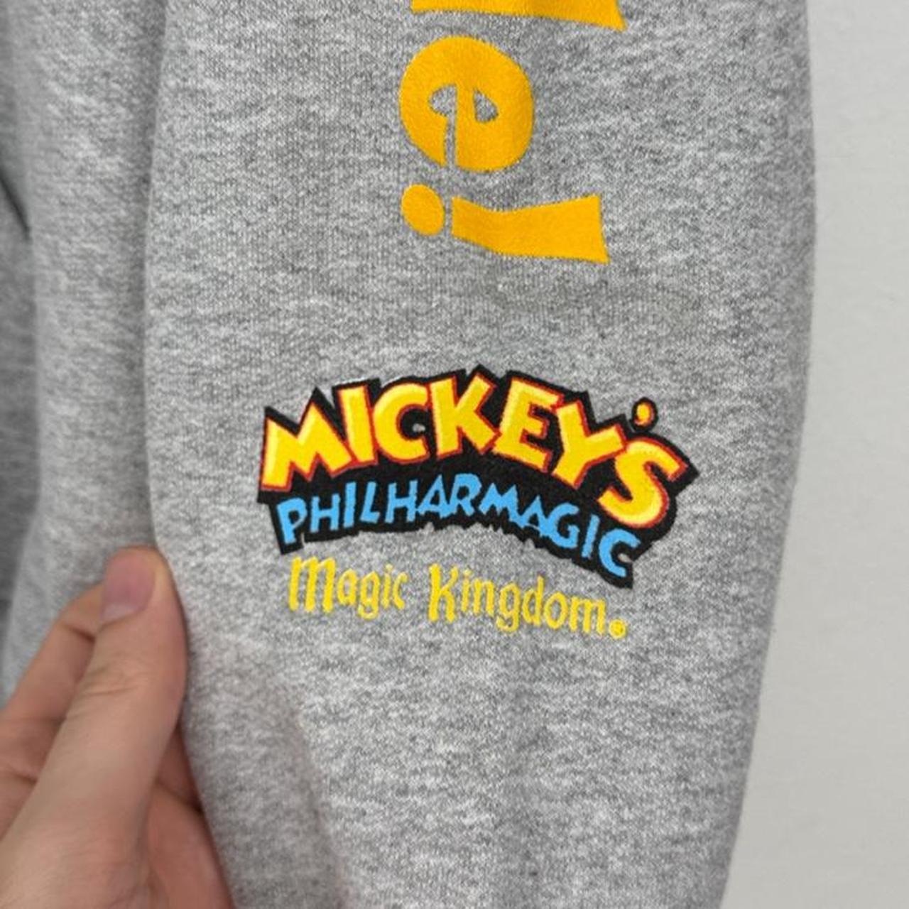 Vintage 00s Donald Duck Mickey's Philharmagic Magic Kingdom Grey Hoodie (S)