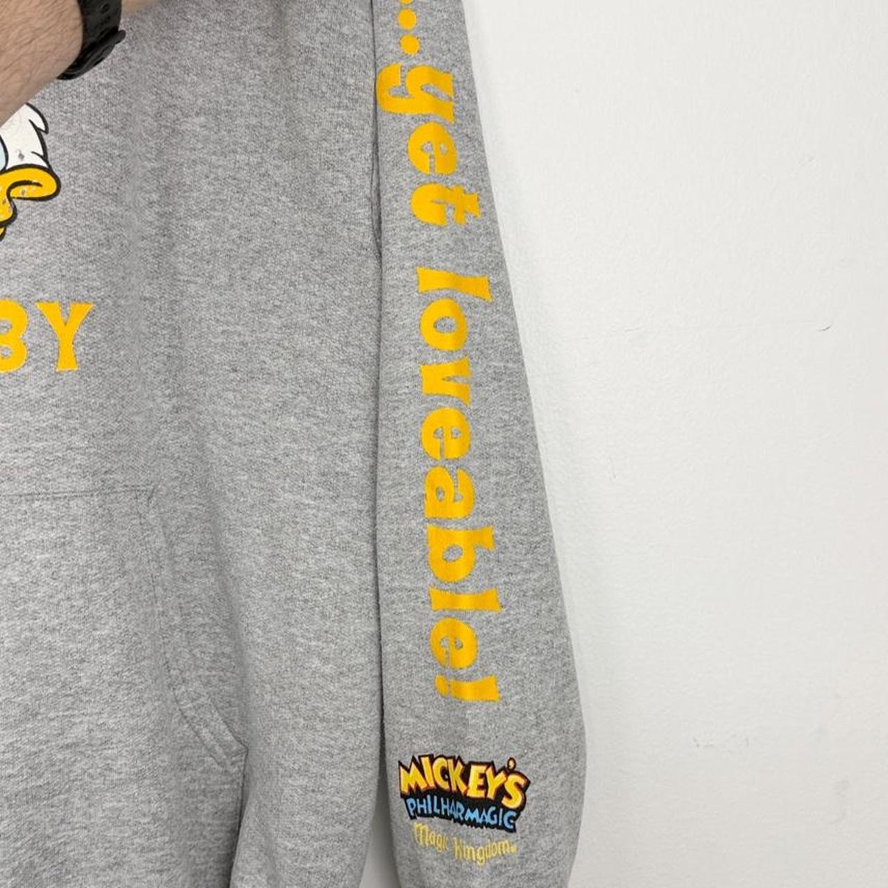 Vintage 00s Donald Duck Mickey's Philharmagic Magic Kingdom Grey Hoodie (S)