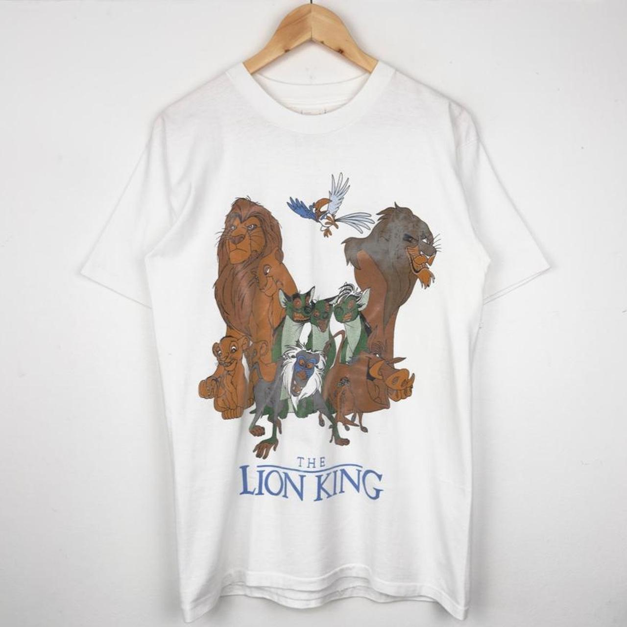 Vintage 90s The Lion King White Single Stitch White T Shirt (M)