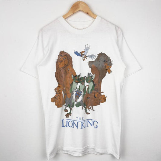Vintage 90s The Lion King White Single Stitch White T Shirt (M)