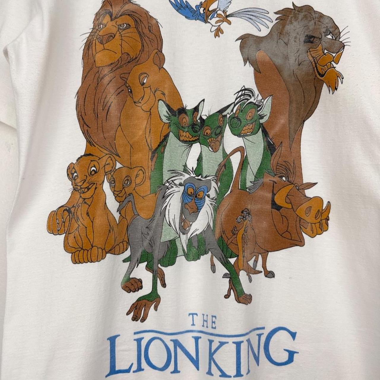 Vintage 90s The Lion King White Single Stitch White T Shirt (M)