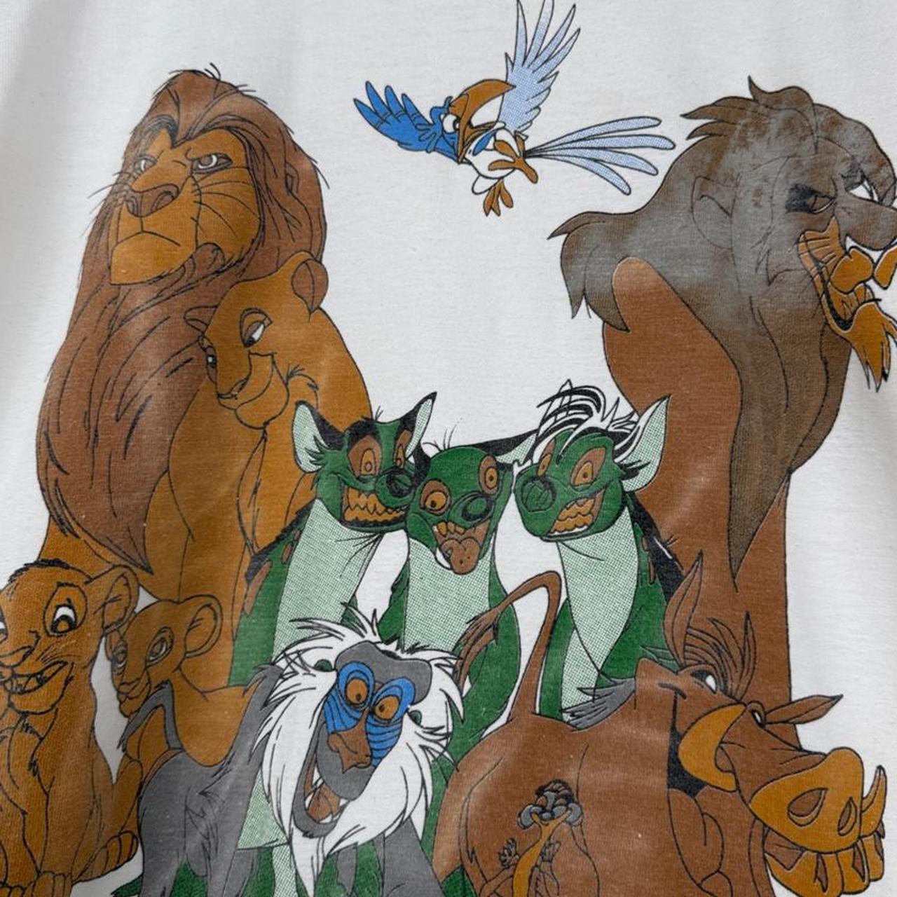Vintage 90s The Lion King White Single Stitch White T Shirt (M)