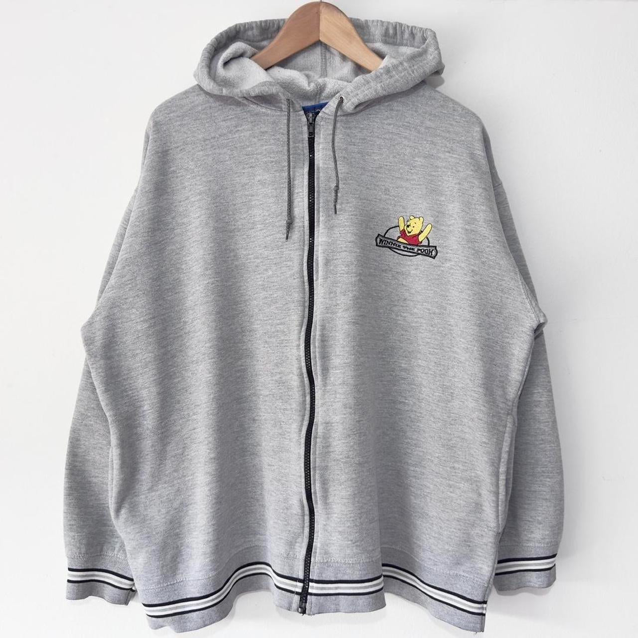 Vintage Pooh Zip Up Hoodie (L)