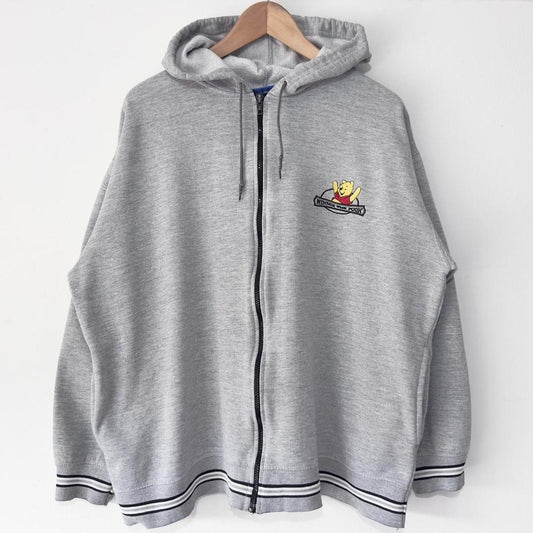Vintage Pooh Zip Up Hoodie (L)