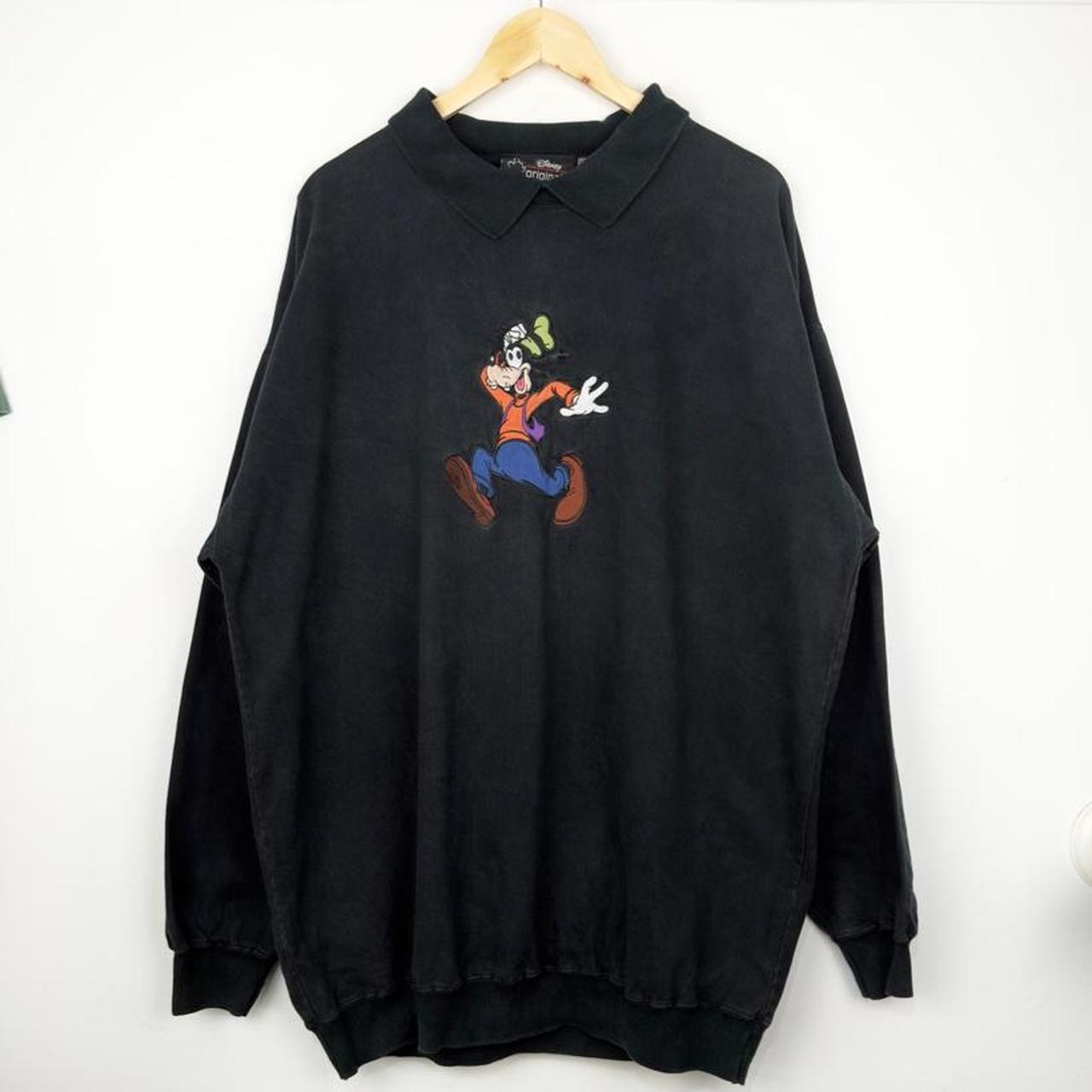 Vintage 90s Goofy Disney Originals Embroidered Collared Sweatshirt (XL)