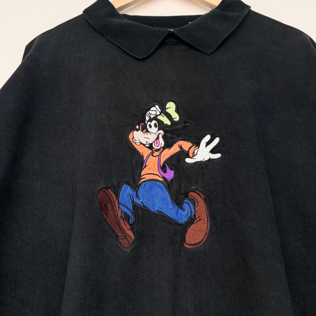 Vintage 90s Goofy Disney Originals Embroidered Collared Sweatshirt (XL)