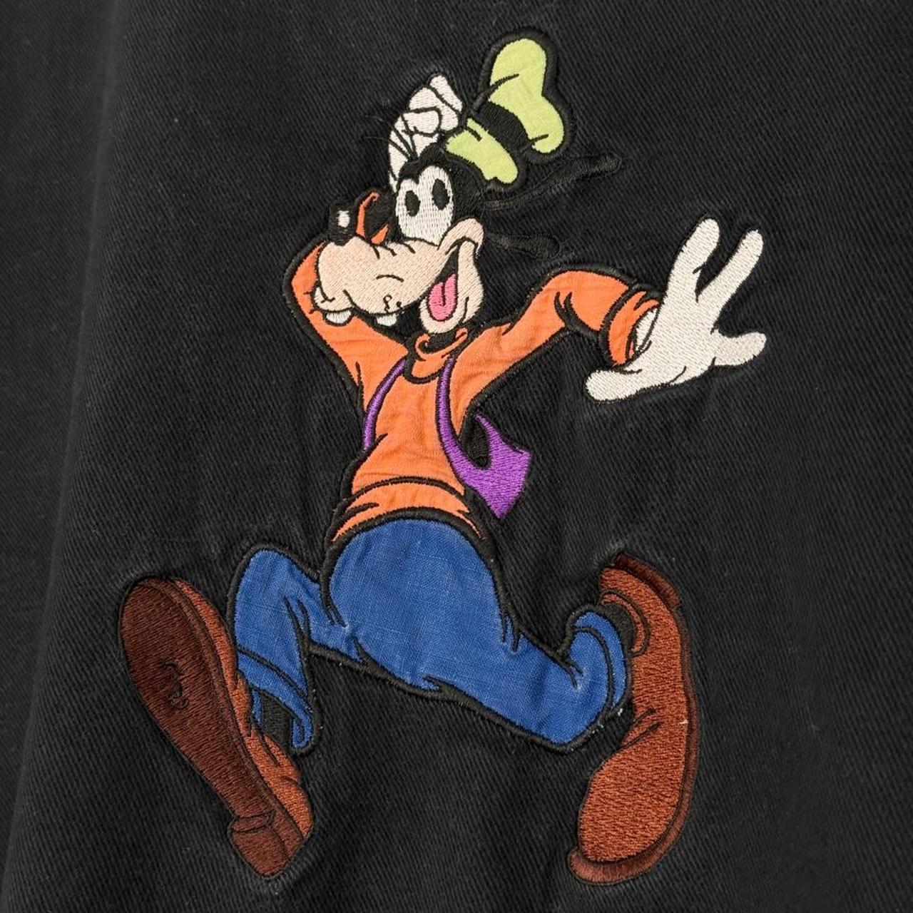 Vintage 90s Goofy Disney Originals Embroidered Collared Sweatshirt (XL)
