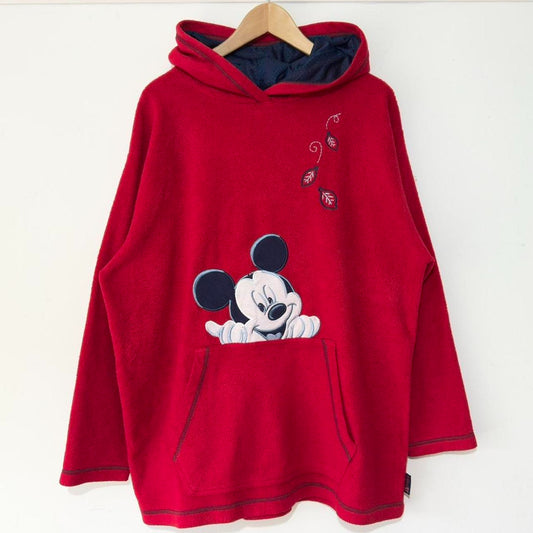 Vintage Mickey & Leaves Fleece Hoodie (Woman's 1X)