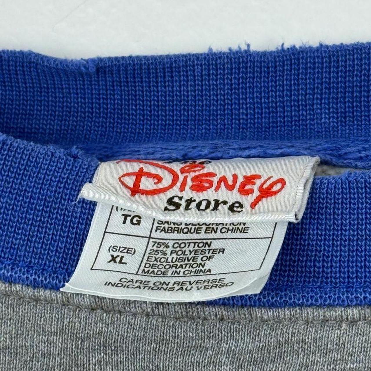 Vintage 00s Eeyore Spell Out DIsney Store Distressed Sweatshirt (XL)