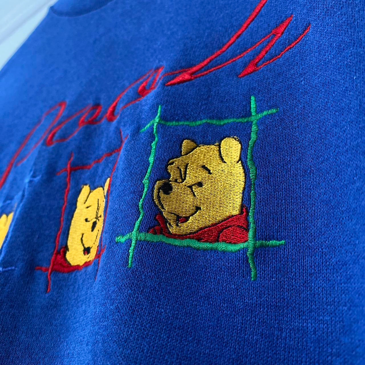 Vintage Pooh Blue 90s Sweatshirt (S)