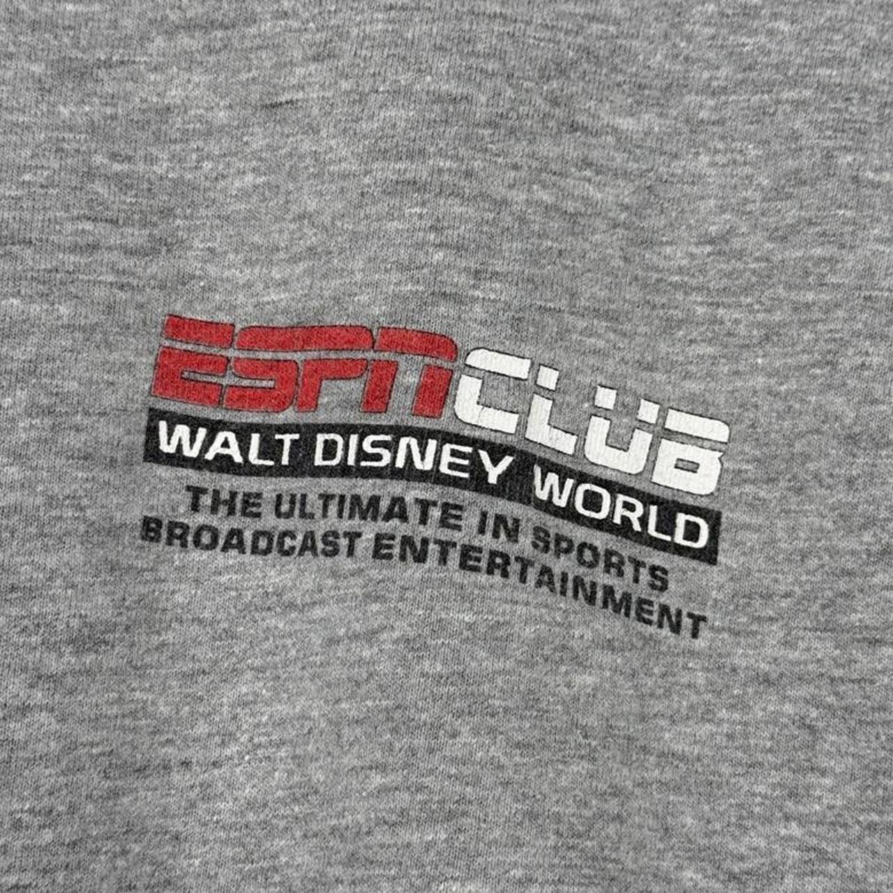 Vintage 00s Walt Disney World ESPN Club Grey T Shirt (XL)