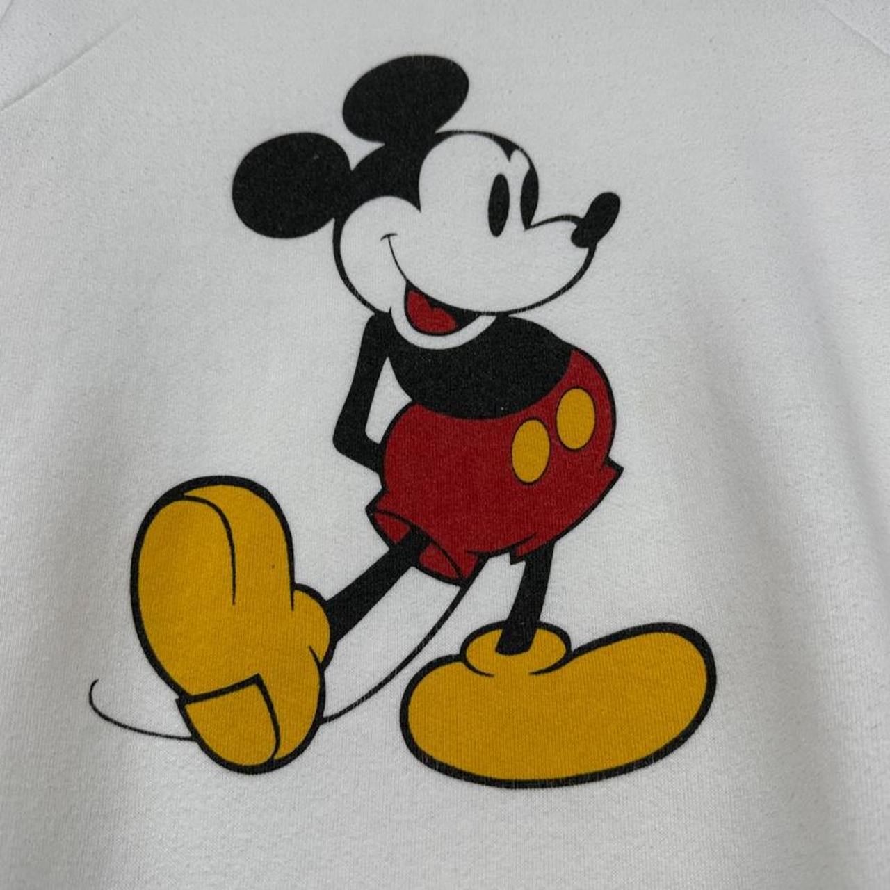 Vintage 80s Mickey Mouse Classic White Sweatshirt (M)
