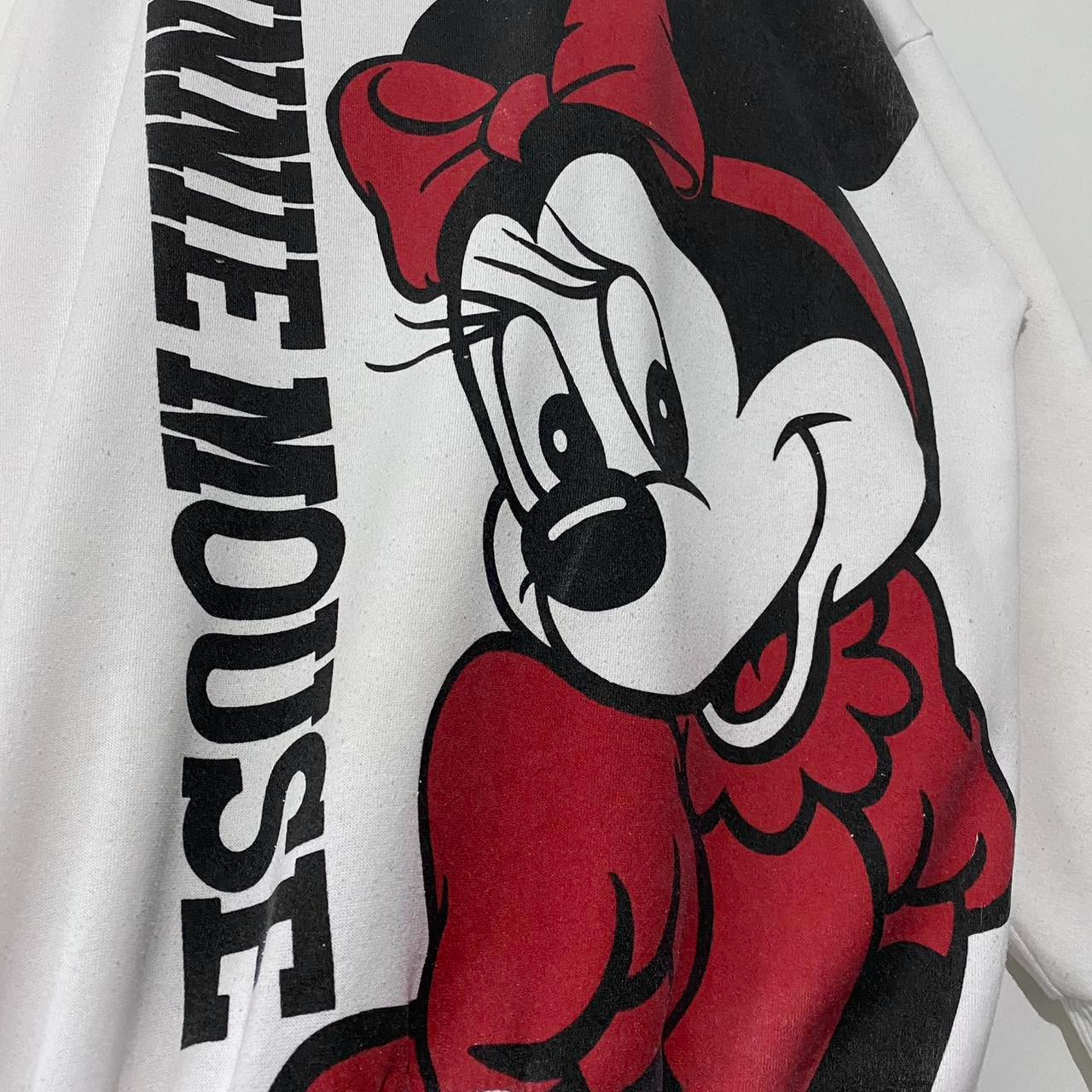 Vintage Minnie Mouse Big Print 90s Sweatshirt (M)