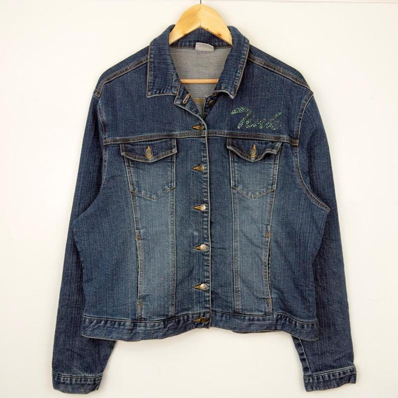 Disney Tinker Bell 2000s Blue Denim Jacket (L)