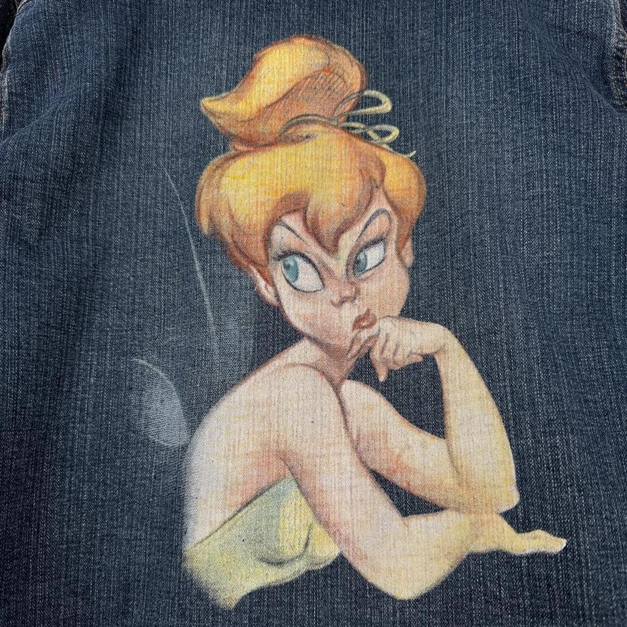 Disney Tinker Bell 2000s Blue Denim Jacket (L)