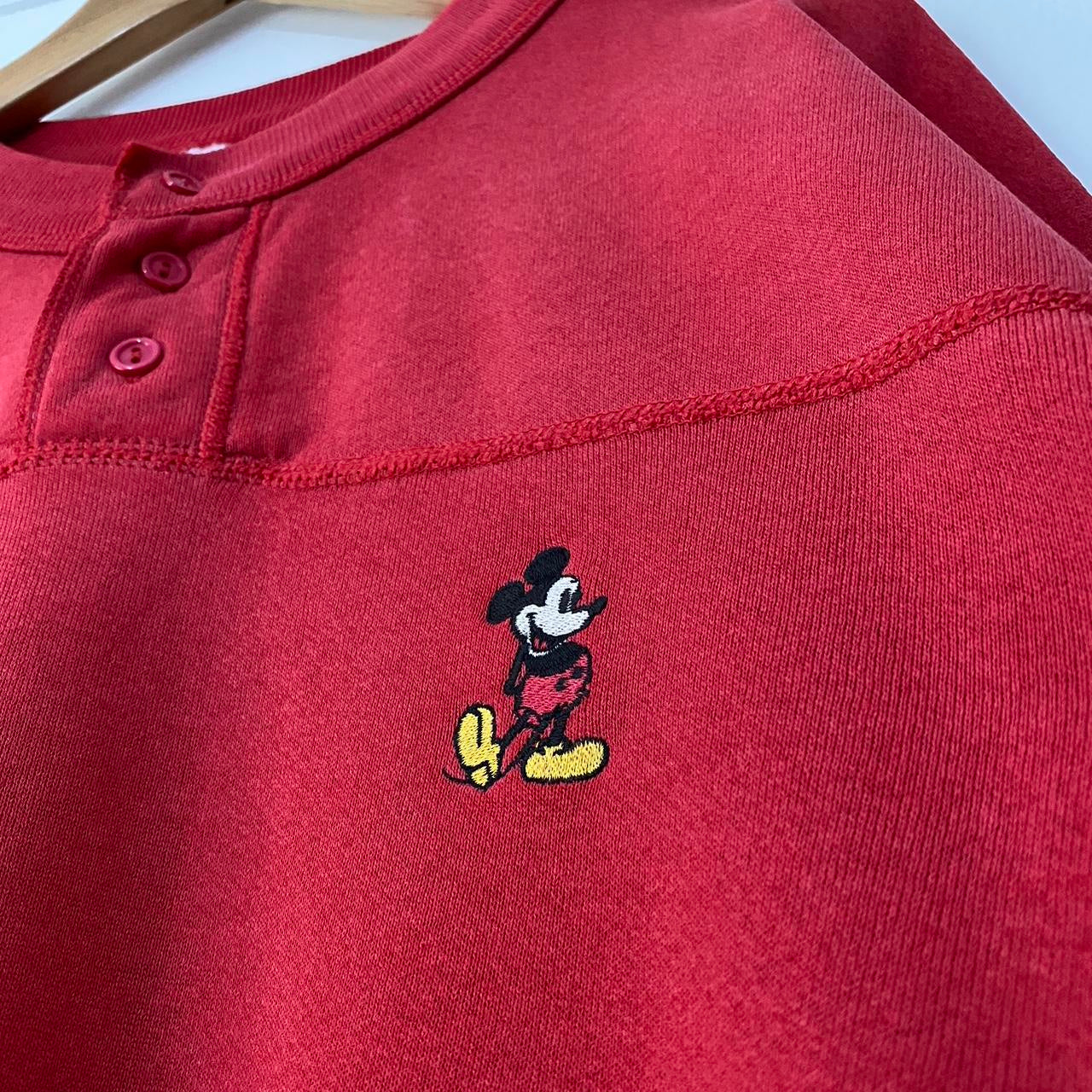 Vintage Mickey Mouse Button Up Sweatshirt (M)