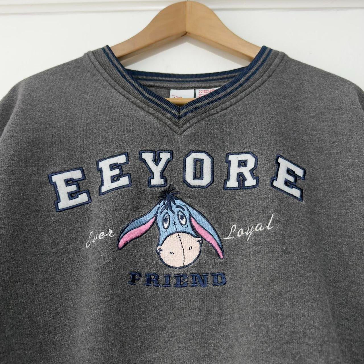 Eeyore Spell Out Disney 00s Sweatshirt (Petite XL)