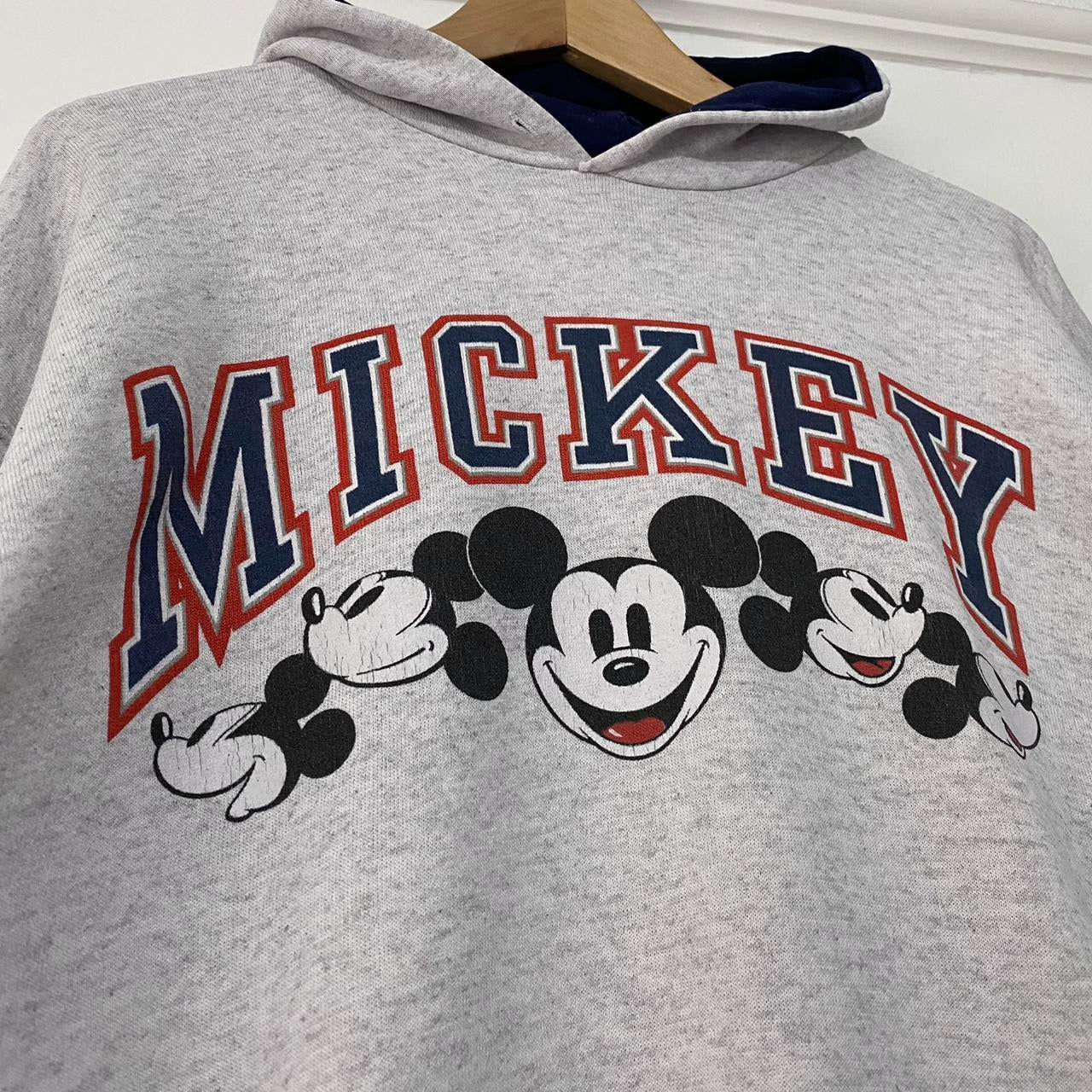 Vintage Mickey Spell Out 90s Hoodie (L)