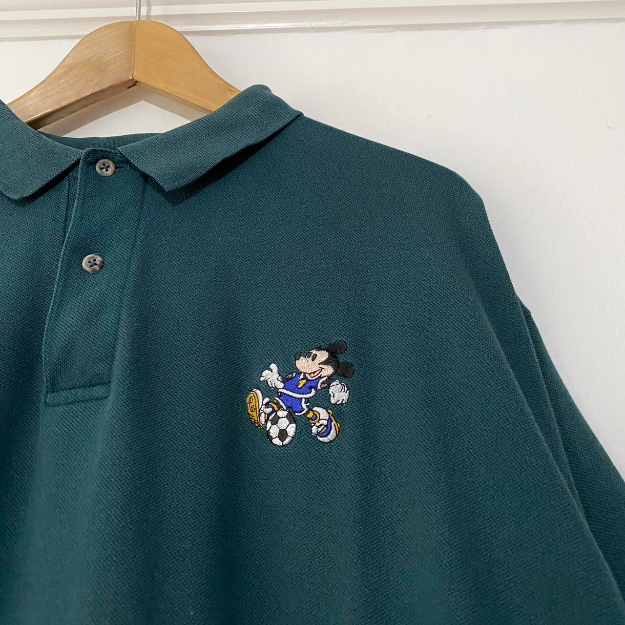 Vintage Mickey Football 90s Polo Shirt (XXL)