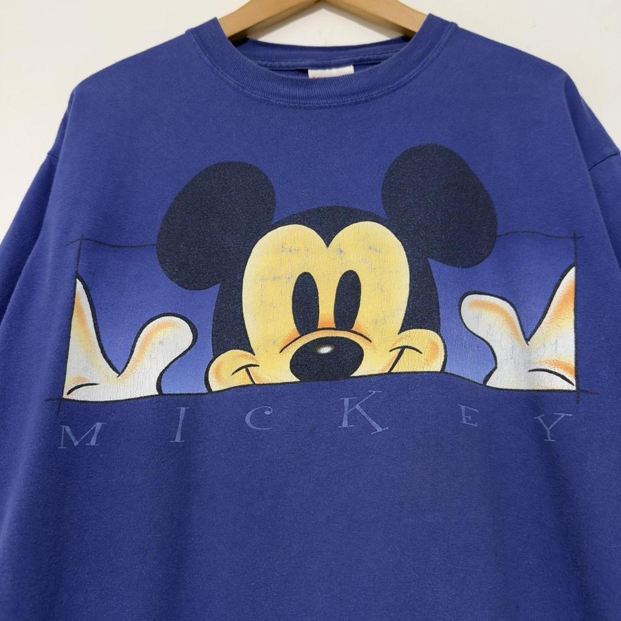 Vintage Mickey Mouse Face 90s T Shirt (L)