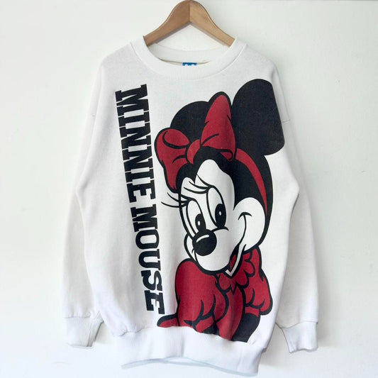 Vintage Minnie Mouse Big Print 90s Sweatshirt (M/L)