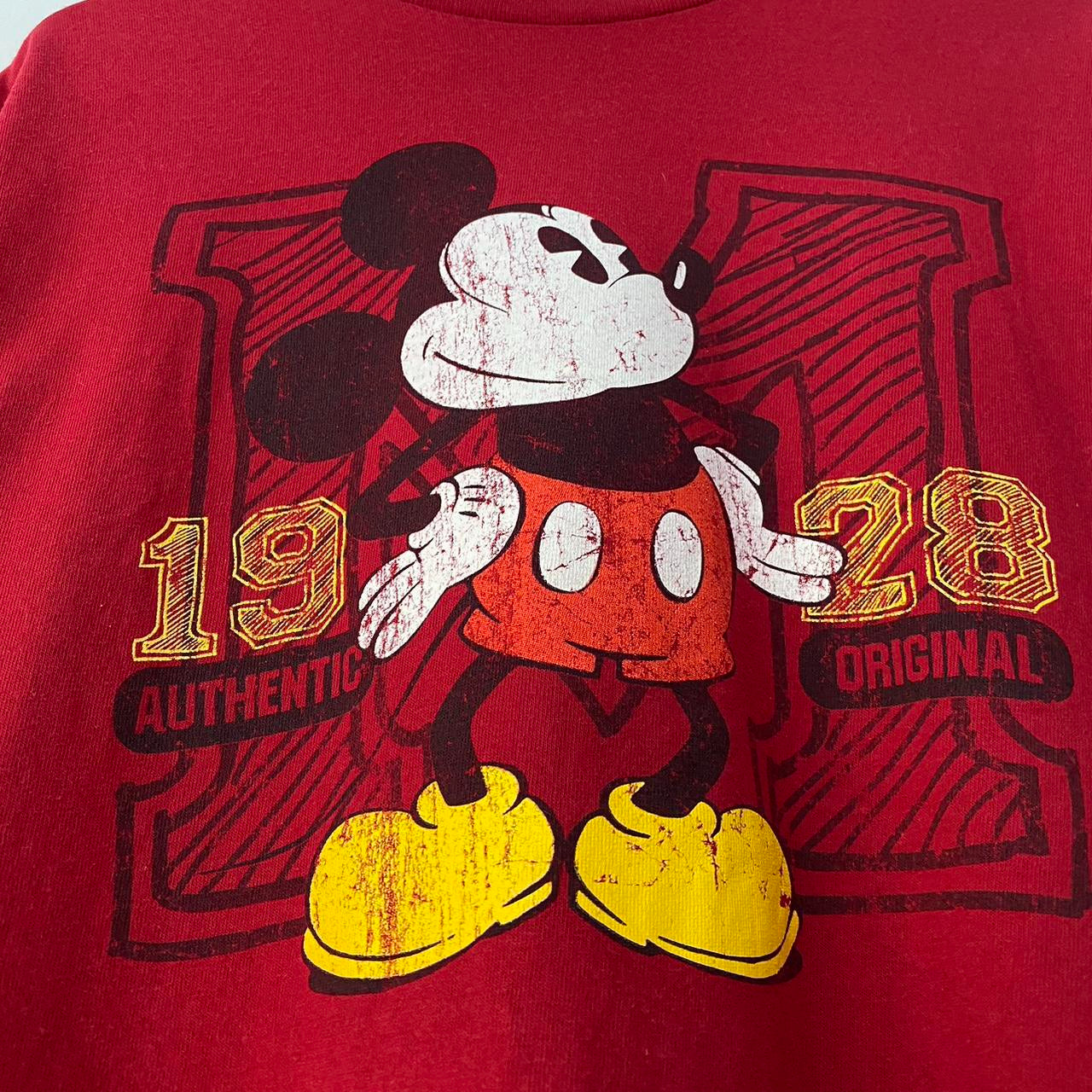 Mickey Mouse M Red T Shirt (XL)