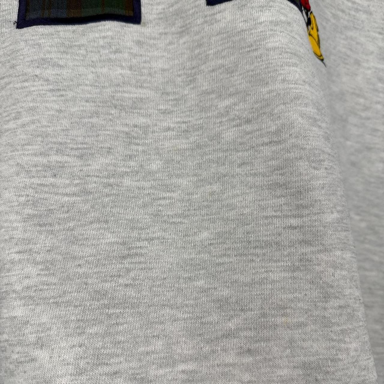 Vintage 90s Mickey Mouse Embroidered M Grey Sweatshirt (XL)