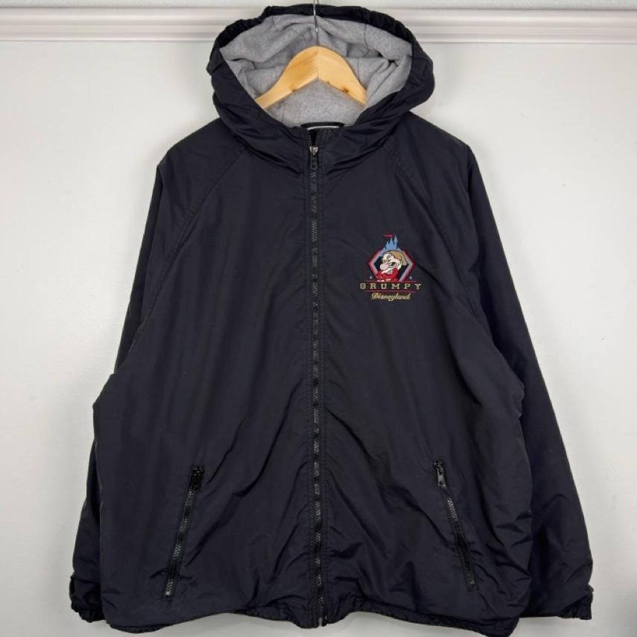 Vintage 00s Grumpy Disneyland Embroidered Black Jacket (L)