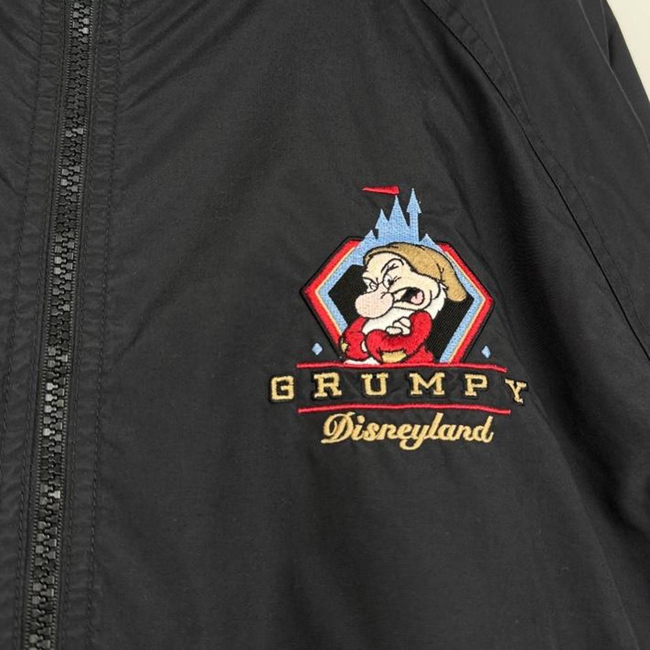 Vintage 00s Grumpy Disneyland Embroidered Black Jacket (L)