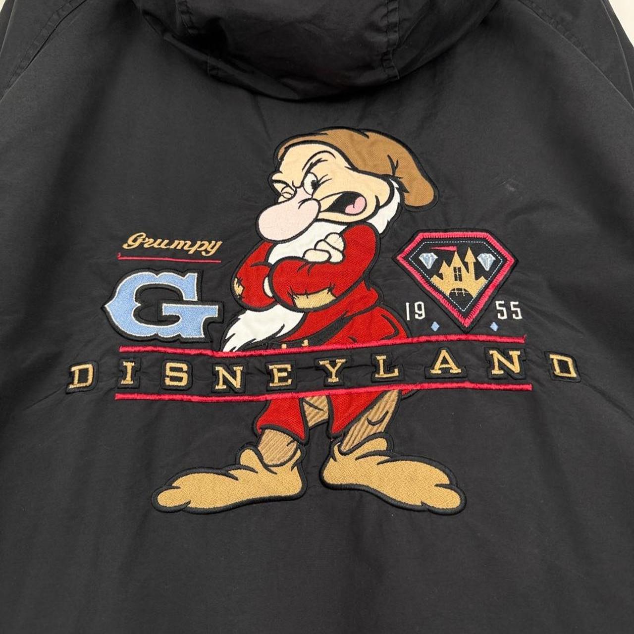 Vintage 00s Grumpy Disneyland Embroidered Black Jacket (L)