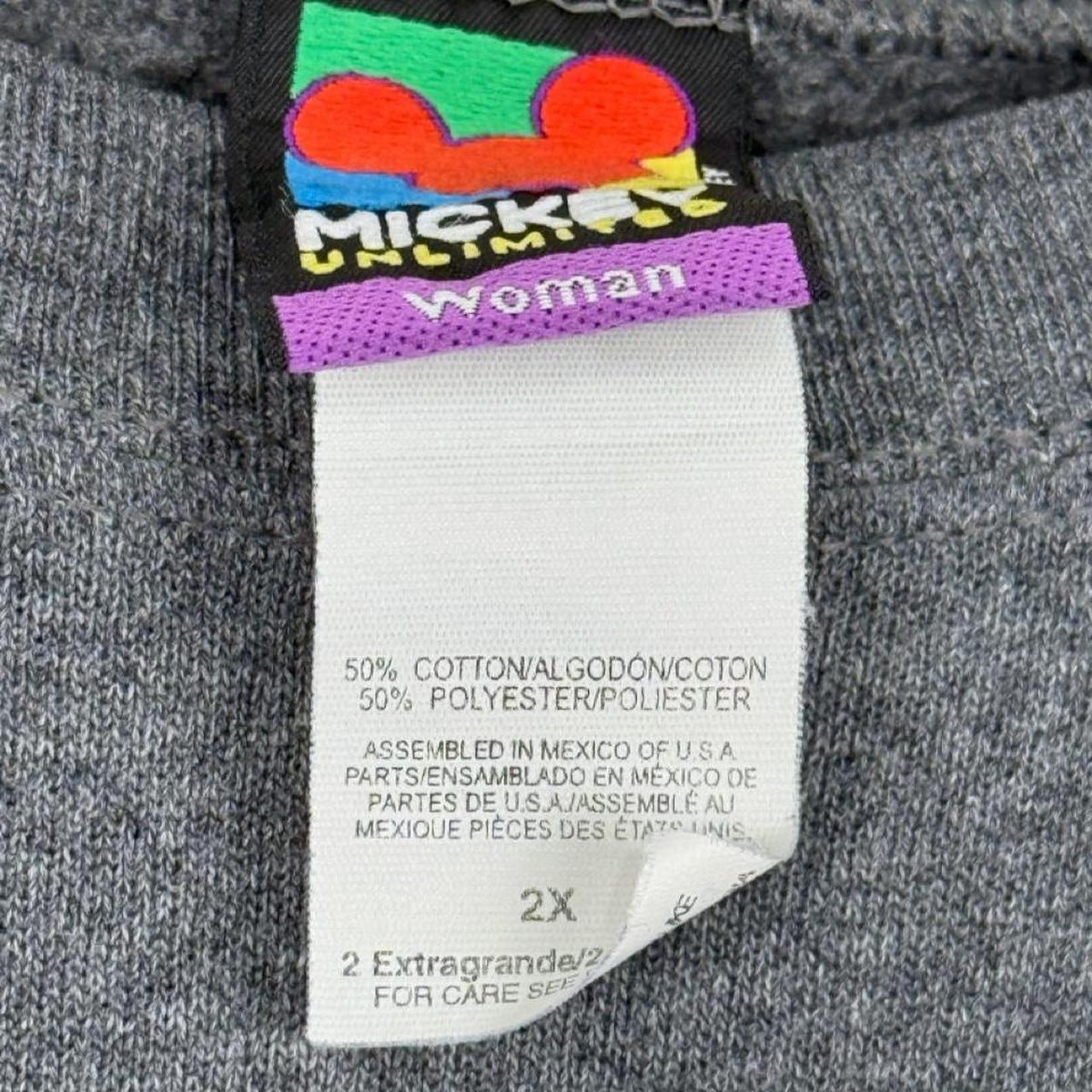 Vintage 2000 Mickey Mouse Dark Grey Sweatshirt (Women's L/XL)