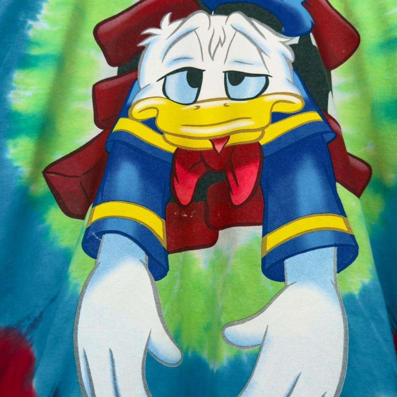 Vintage 00s Donald Duck Mickey's PhilHarmagic Tie Dye T Shirt (XL)