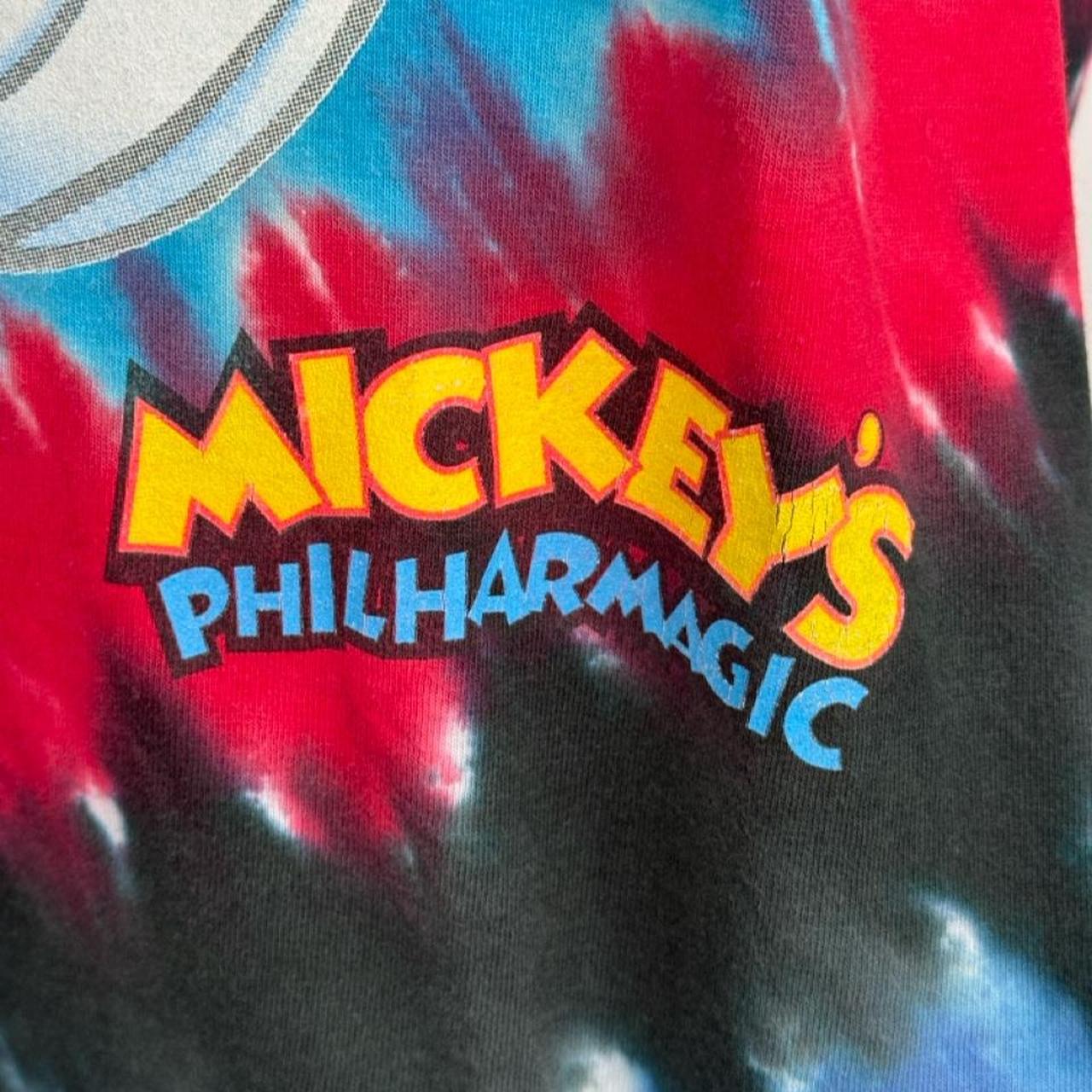 Vintage 00s Donald Duck Mickey's PhilHarmagic Tie Dye T Shirt (XL)