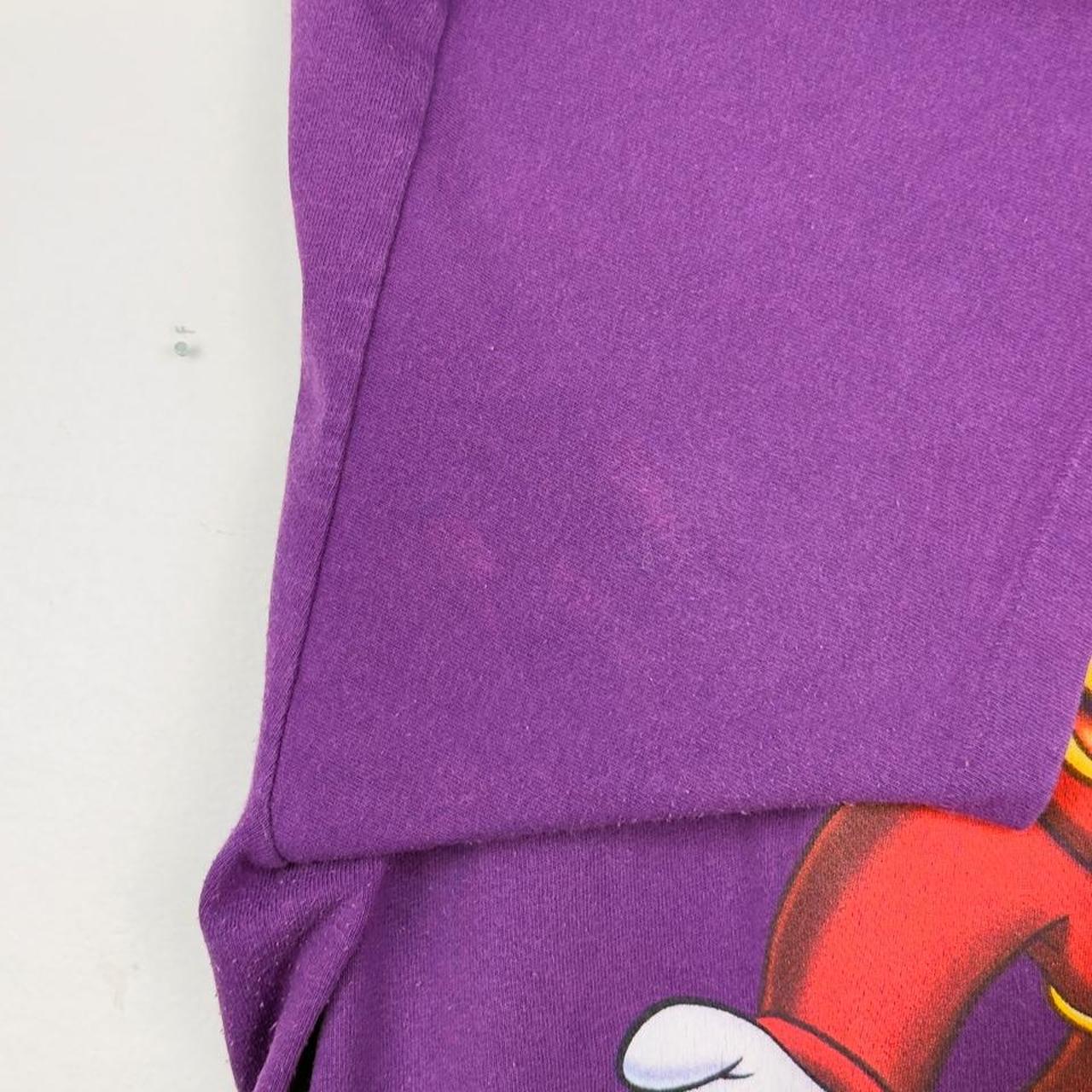 Vintage 90s Disney World 25th Anniversary Mickey Purple T Shirt (L)