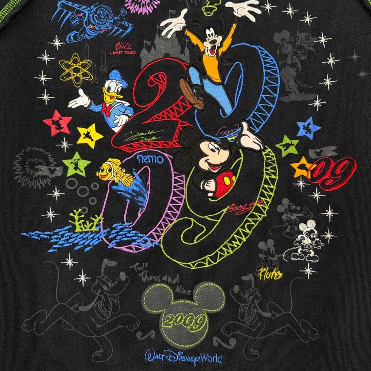 Walt Disney World Embroidered 2009 Black Hoodie (S)