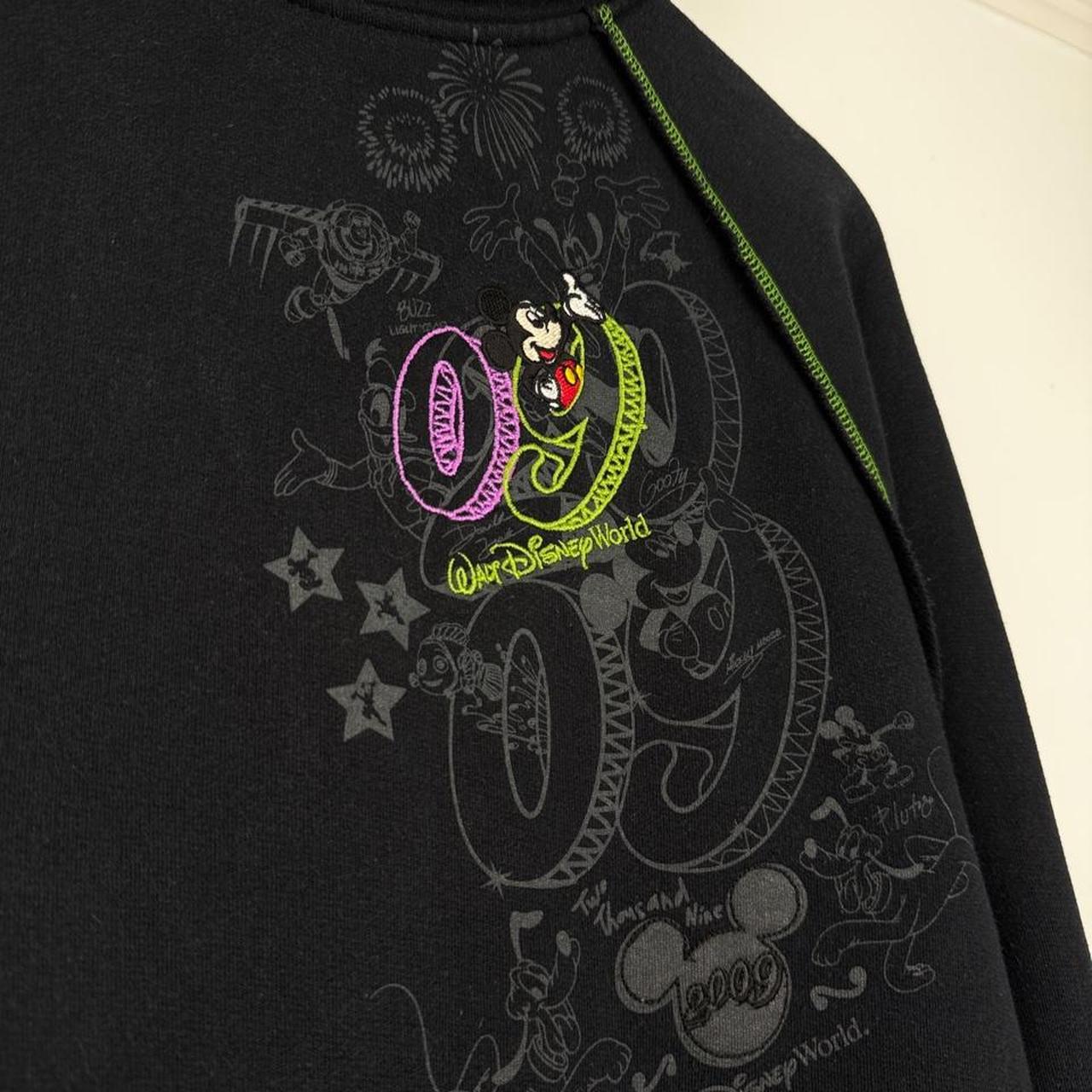 Walt Disney World Embroidered 2009 Black Hoodie (S)