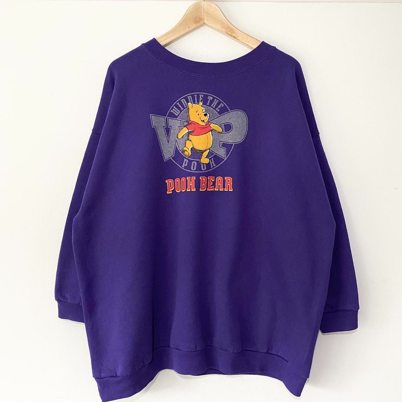 Vintage Pooh Bear Purple 90s Sweatshirt (XXL)