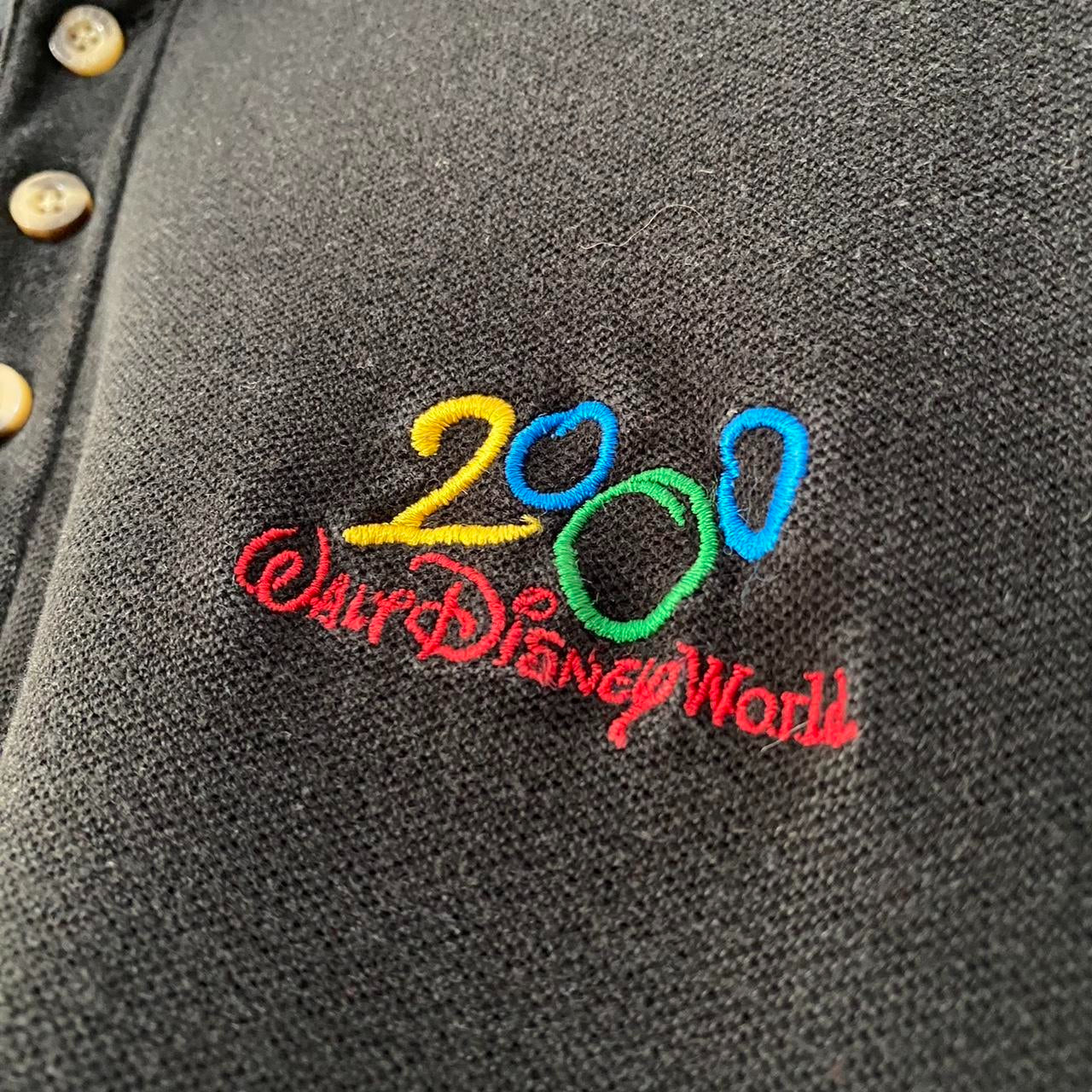 Vintage Walt Disney World 2000 Black Polo Shirt (XXXL)