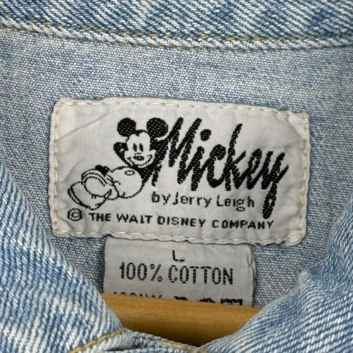 Vintage 90s Mickey Mouse Embroidered Denim Vest ()