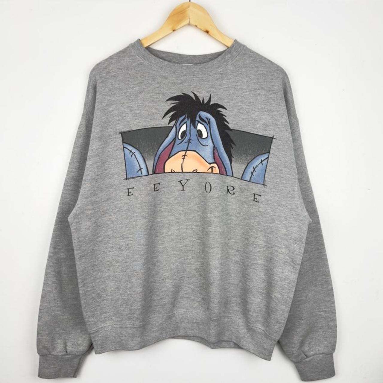 Vintage 90s Eeyore Peek Disney Store Grey Sweatshirt (M)