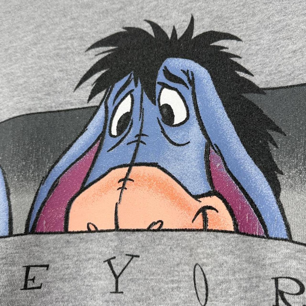 Vintage 90s Eeyore Peek Disney Store Grey Sweatshirt (M)