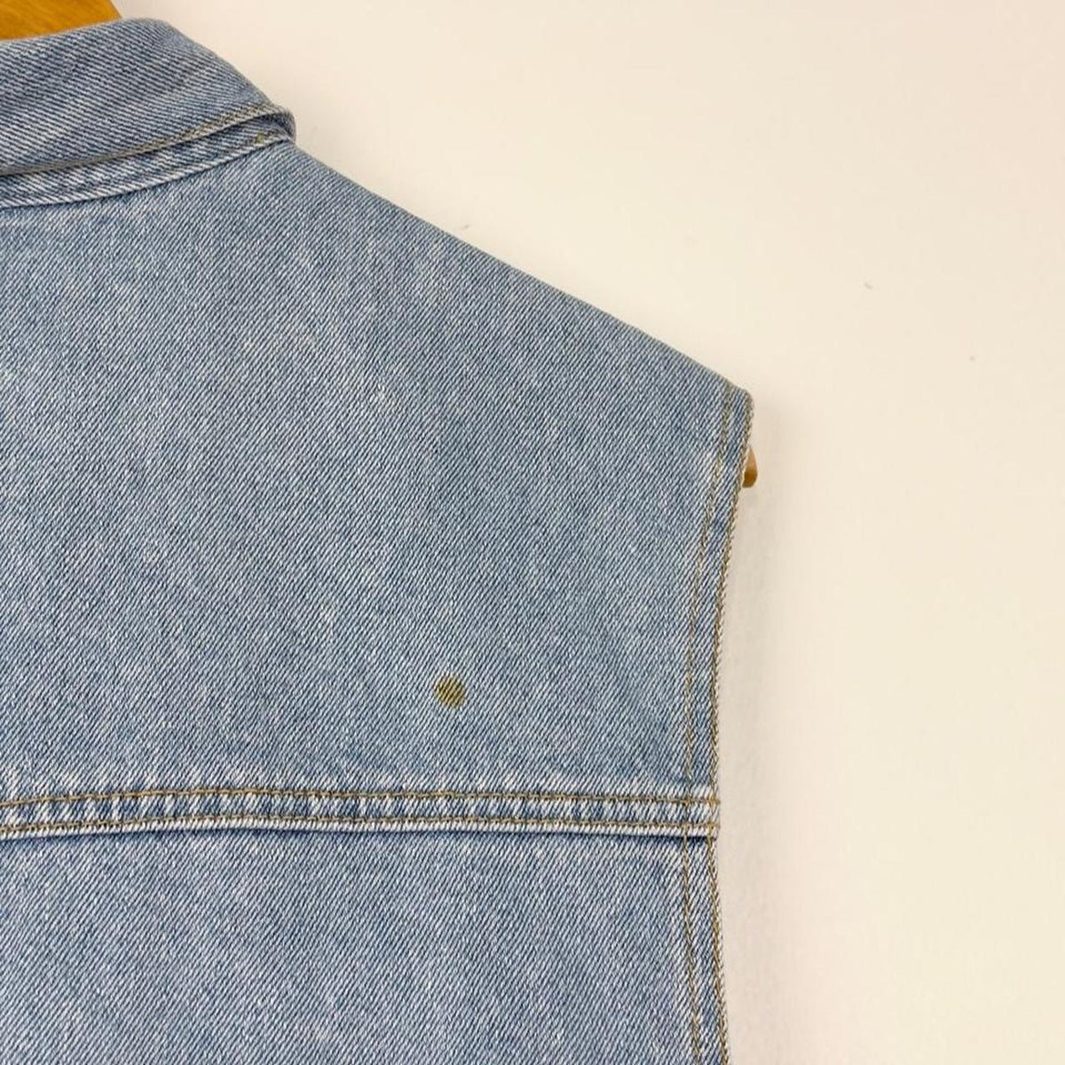Vintage 90s Mickey Mouse Embroidered Denim Vest ()