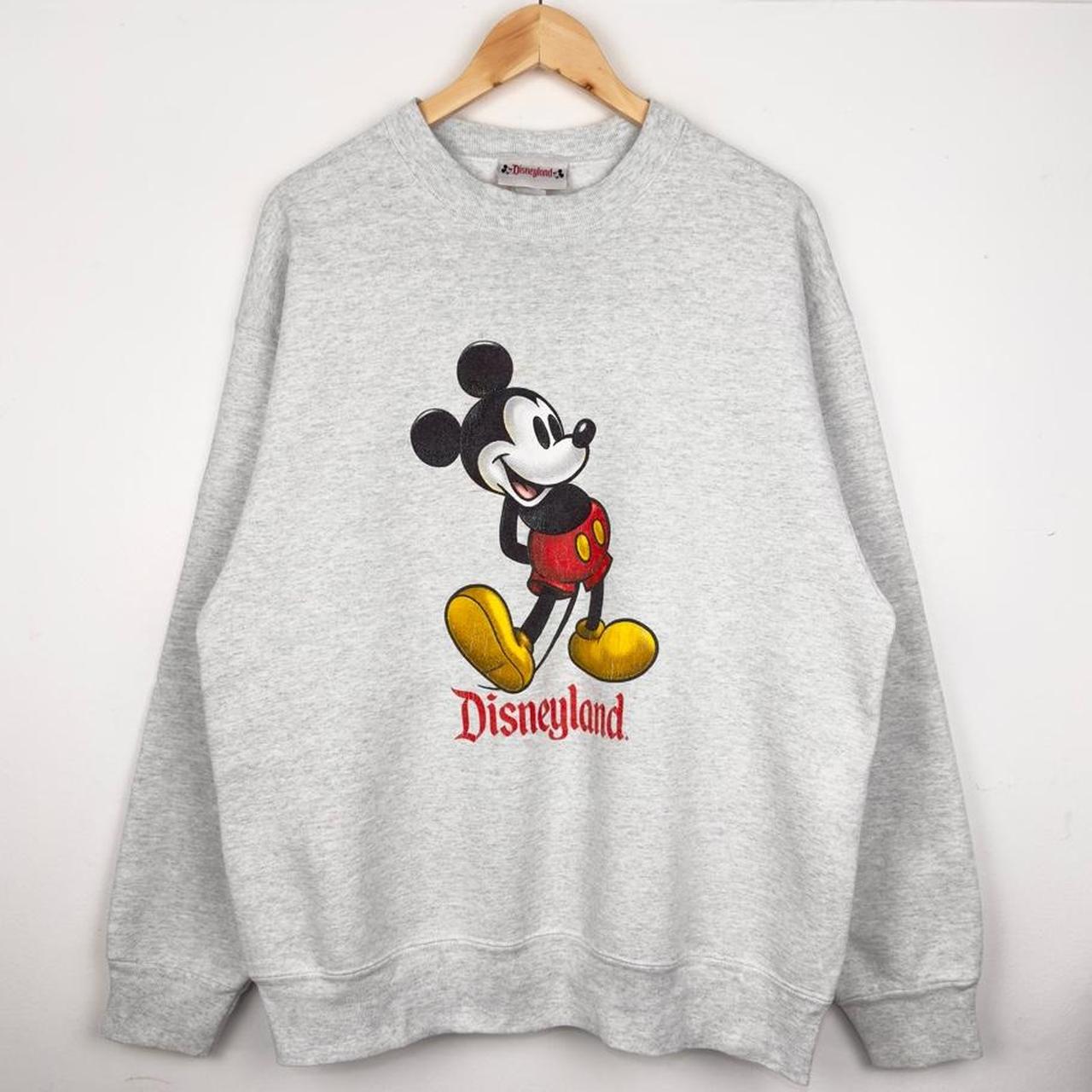 Vintage 00s Disneyland Mickey Mouse Heavyweight Grey Sweatshirt (L)
